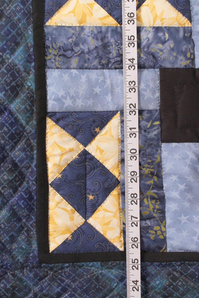 Blue Sampler Amish Patchwork Queen Quilt 99x115