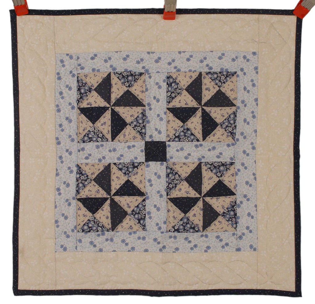 Spinning Windmils Amish Patchwork Wall Hanging Quilt W14005PVSS