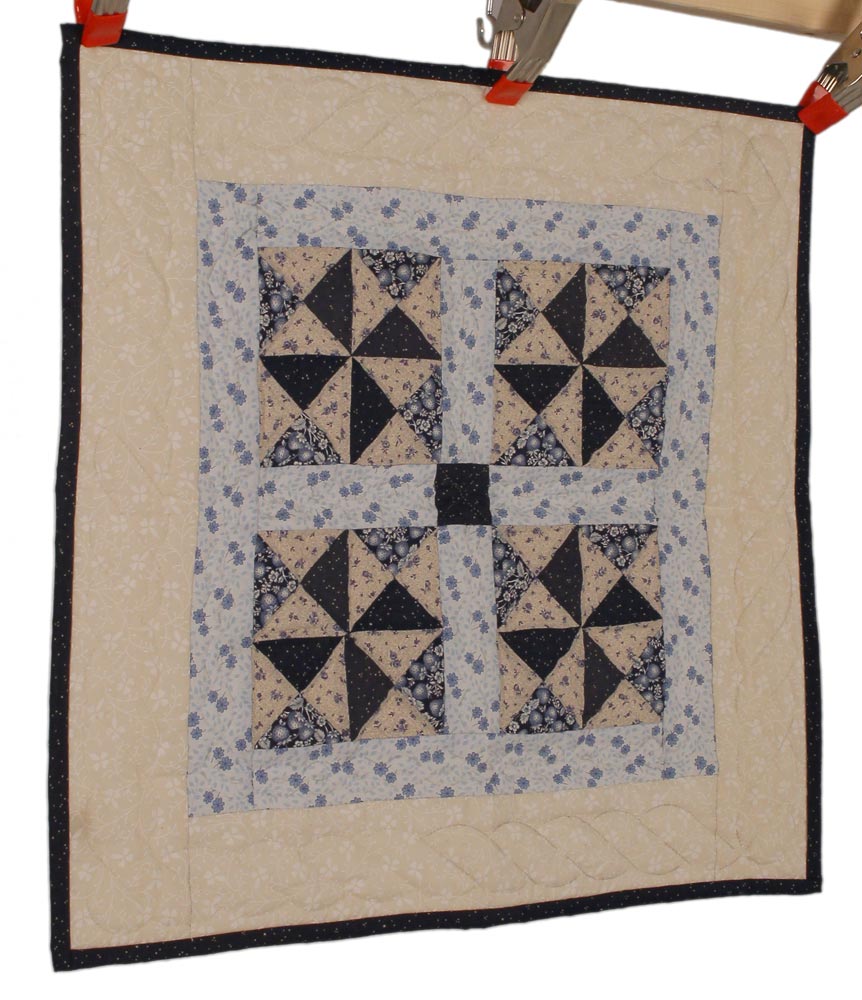 Spinning Windmils Amish Patchwork Wall Hanging Quilt W14005PVSS