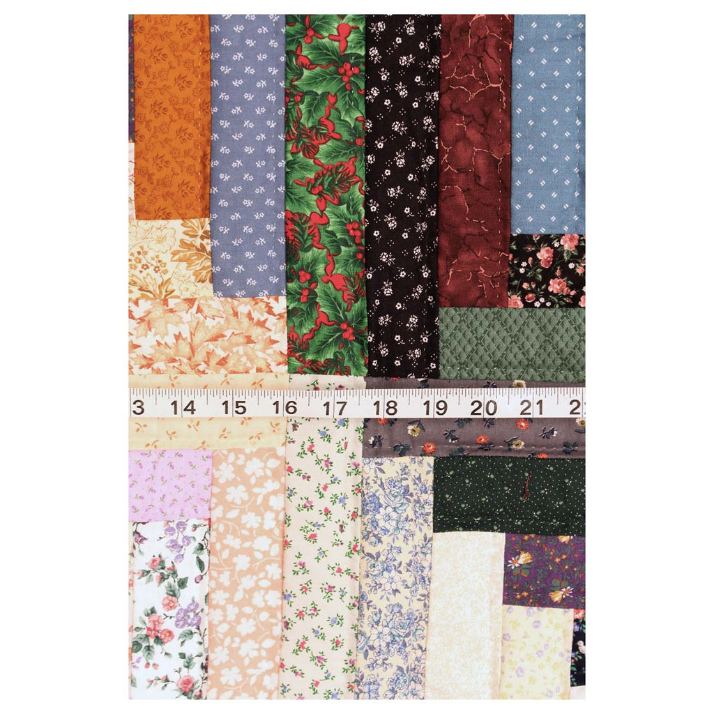 Scrap Log Cabin King Amish Quilt 104x108