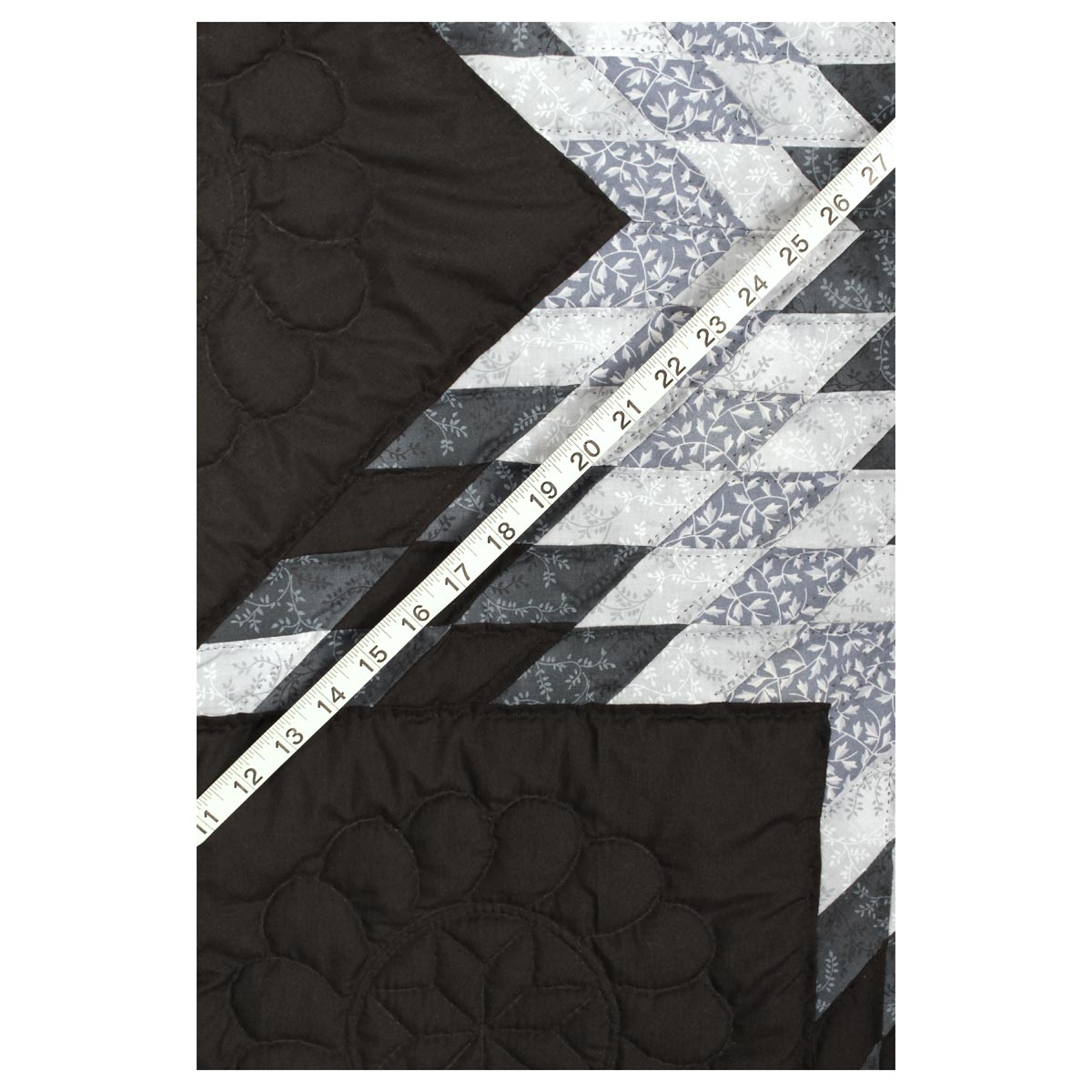 Split Star Midnight King Queen Amish Quilt 101x109