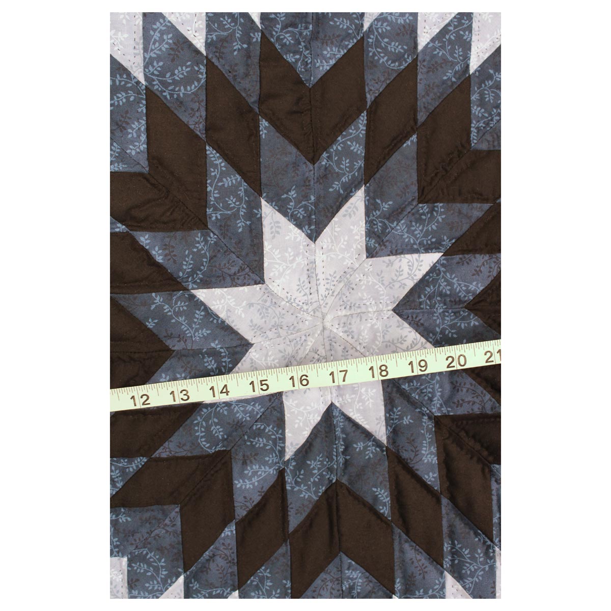 Split Star Midnight King Queen Amish Quilt 101x109