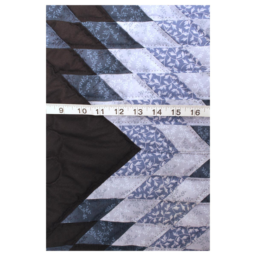 Split Star Midnight King Queen Amish Quilt 101x109