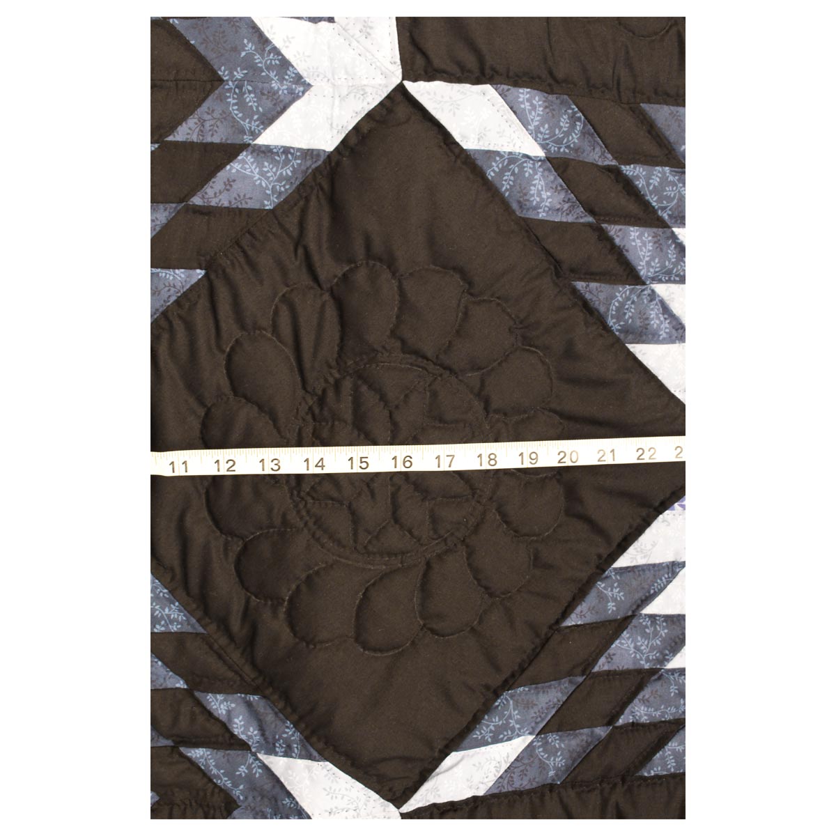 Split Star Midnight King Queen Amish Quilt 101x109
