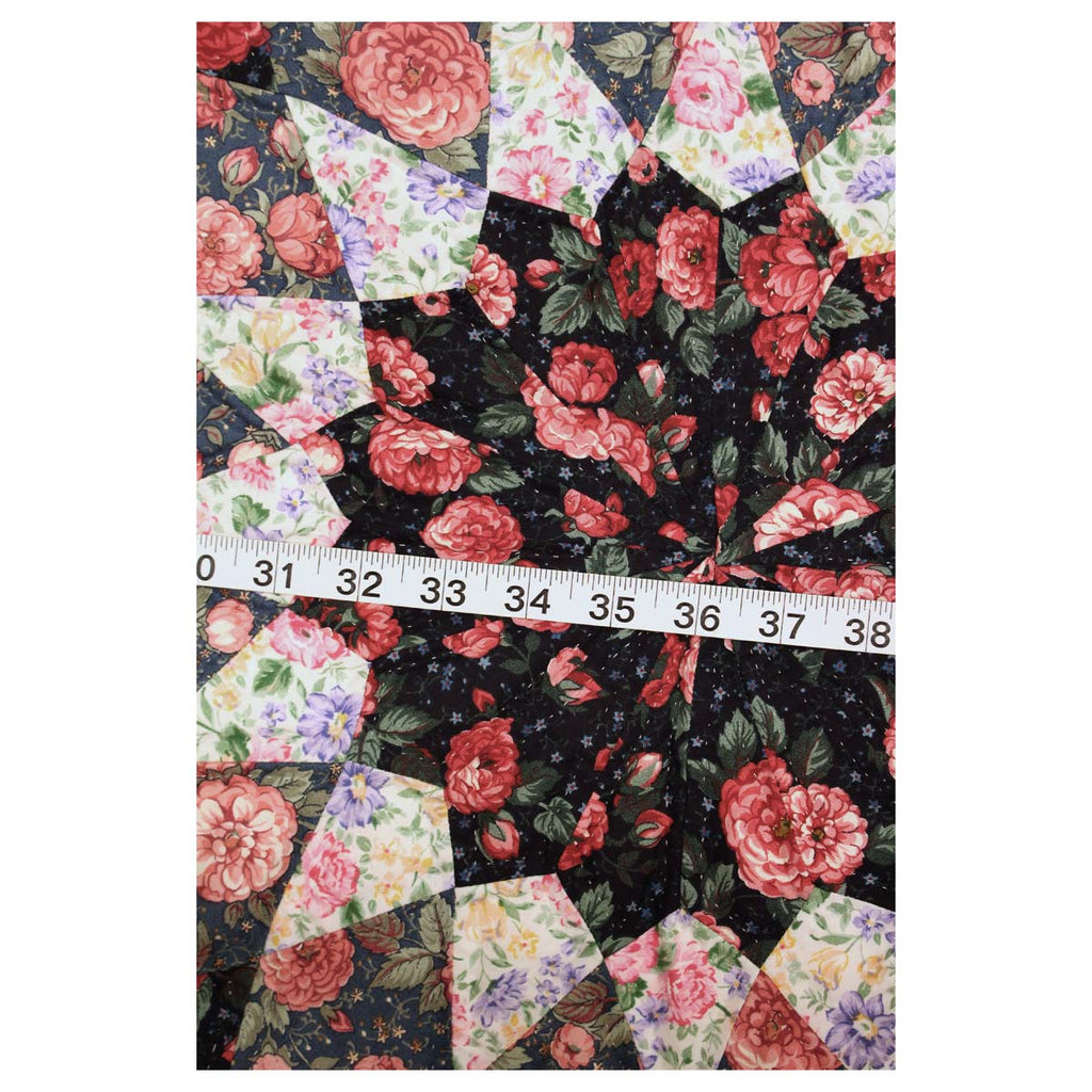 Dahlia Patchwork King Amish Quilt 103x107