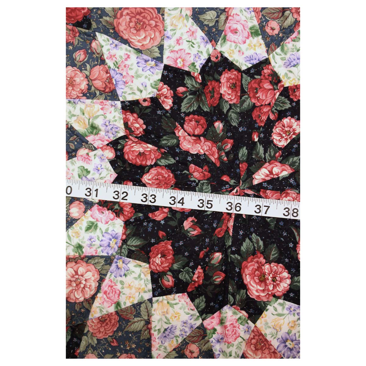 Dahlia Patchwork King Amish Quilt 103x107