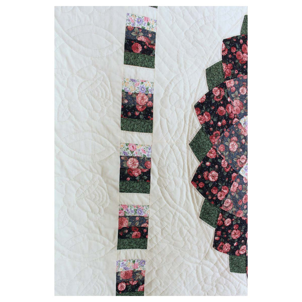 Dahlia Patchwork King Amish Quilt 103x107