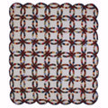 Queen Double Wedding Ring Amish Quilt 98x113