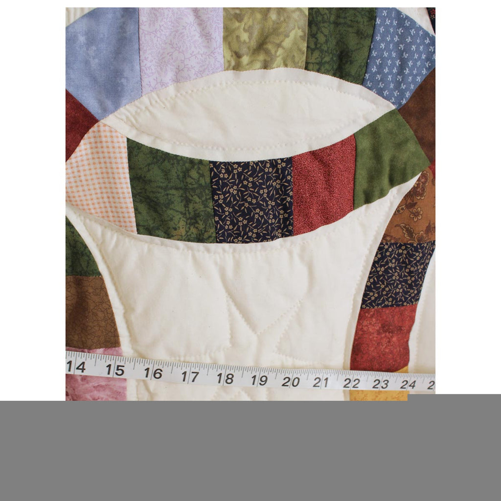 Queen Double Wedding Ring Amish Quilt 98x113