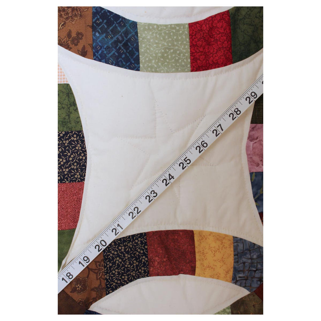 Queen Double Wedding Ring Amish Quilt 98x113