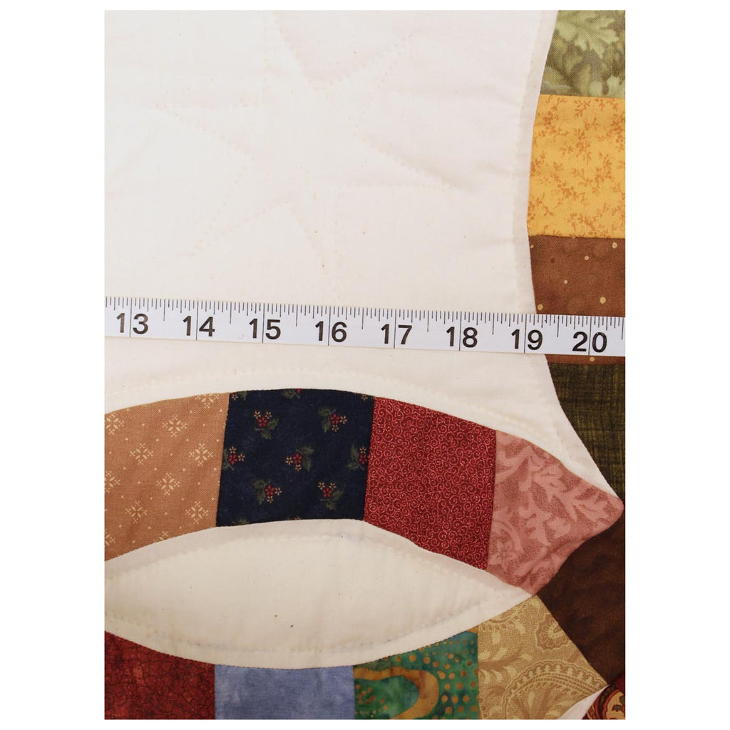 Double Wedding Ring Queen Amish Quilt 98x113