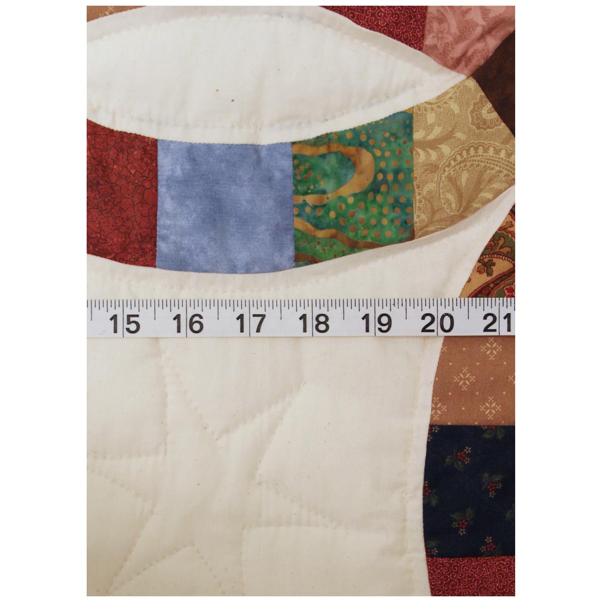 Double Wedding Ring Queen Amish Quilt 98x113