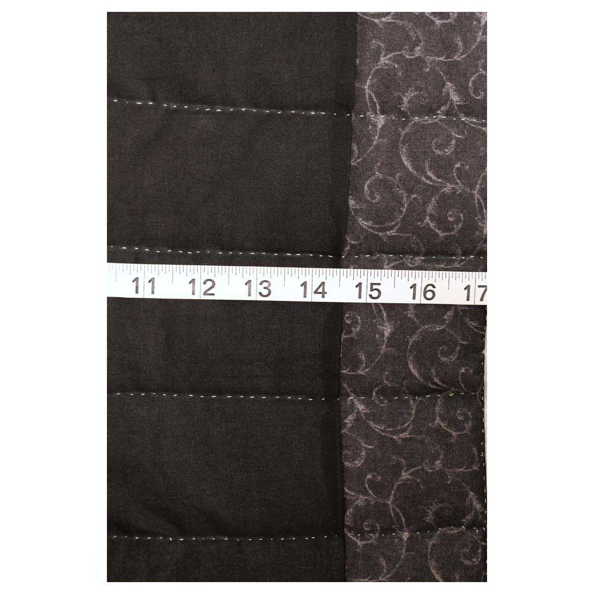 Trip Around the Worlds Black TATW Patchwork King Amish Quilt 110x110
