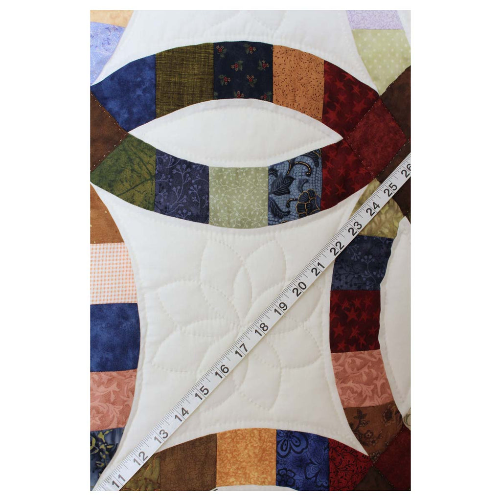 Wedding Ring Patchwork Queen Amish Quilt 98x113