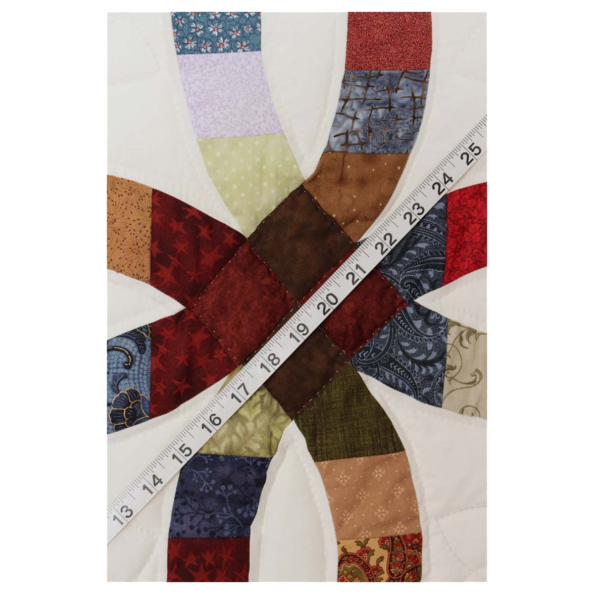 Wedding Ring Patchwork Queen Amish Quilt 98x113