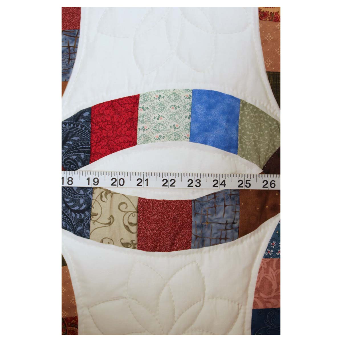 Wedding Ring Patchwork Queen Amish Quilt 98x113