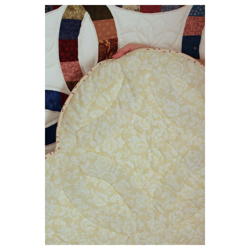 Wedding Ring Patchwork Queen Amish Quilt 98x113