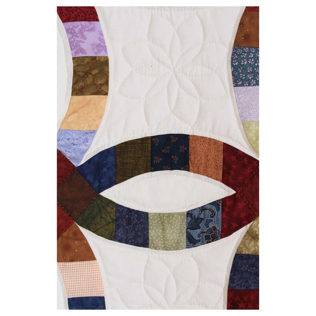 Wedding Ring Patchwork Queen Amish Quilt 98x113