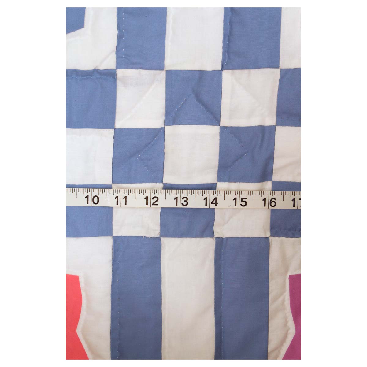 Tulip Applique Blue White Queen Amish Quilt 96x112