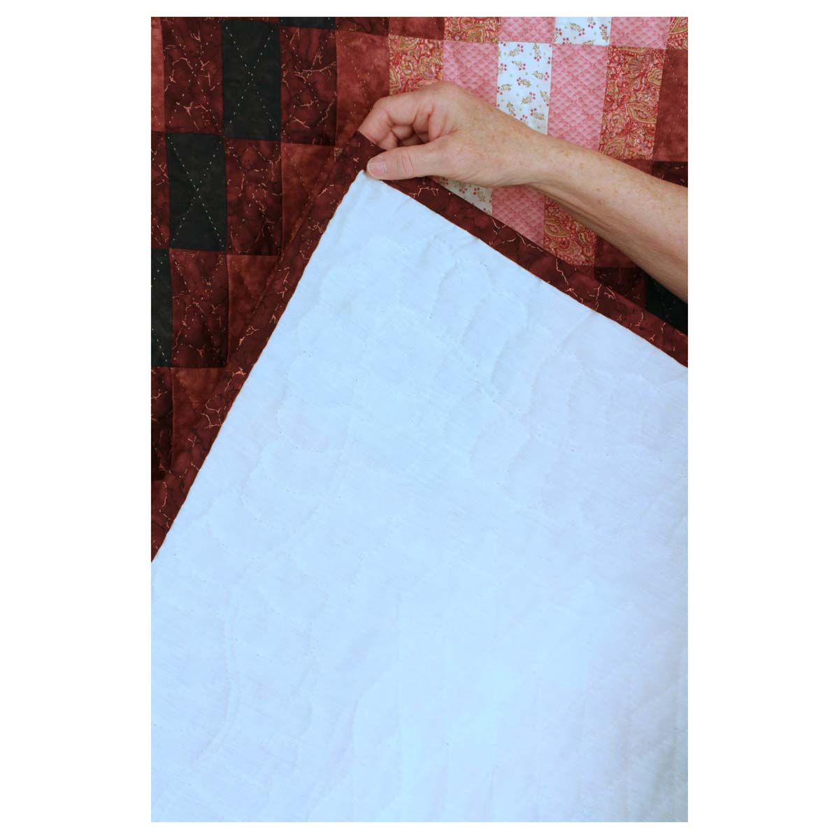 Sunshine Shadow Patchwork SOFA Size Amish Quilt 74x80