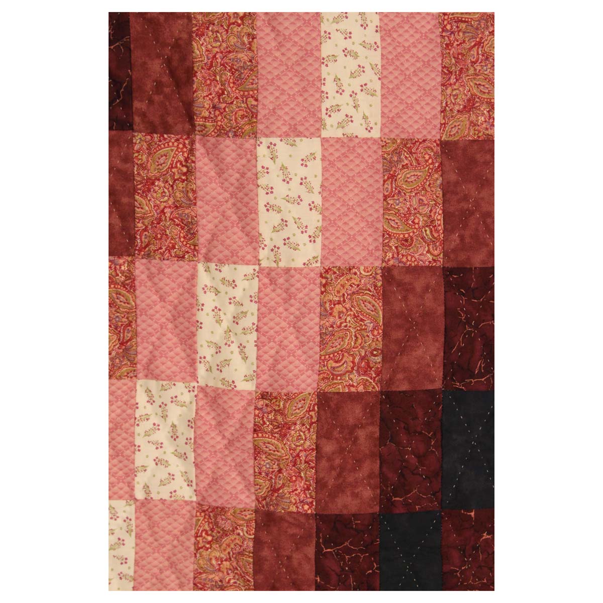 Sunshine Shadow Patchwork SOFA Size Amish Quilt 74x80