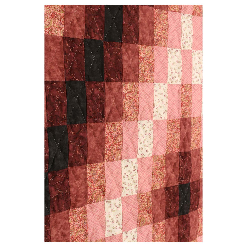 Sunshine Shadow Patchwork SOFA Size Amish Quilt 74x80