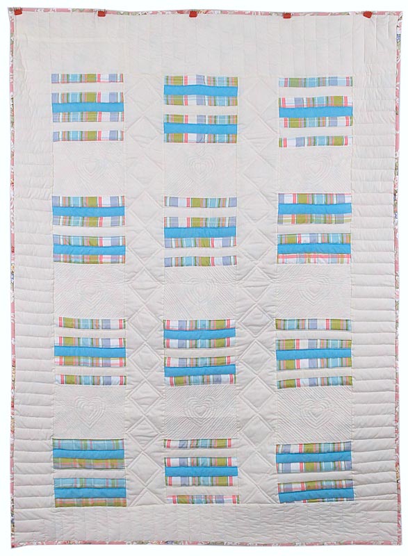 Sofa Size Pastel Patchwork Amish Quilt 60x79
