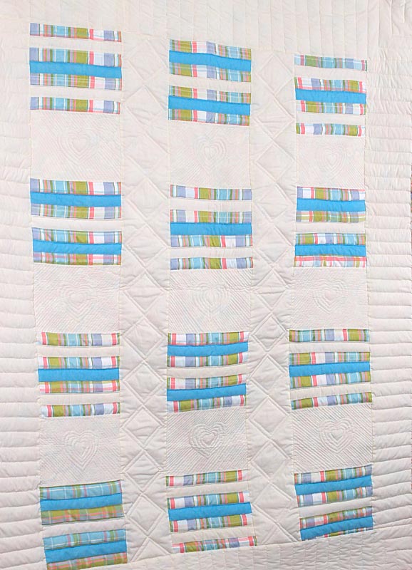 Sofa Size Pastel Patchwork Amish Quilt 60x79