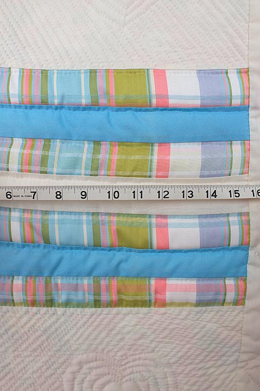 Sofa Size Pastel Patchwork Amish Quilt 60x79