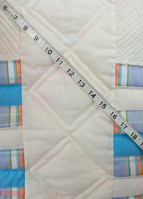 Sofa Size Pastel Patchwork Amish Quilt 60x79
