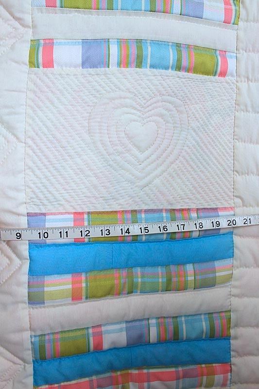 Sofa Size Pastel Patchwork Amish Quilt 60x79