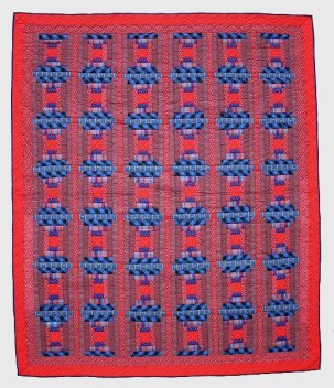 Courthouse Patchwork Amish Quilt 89x107