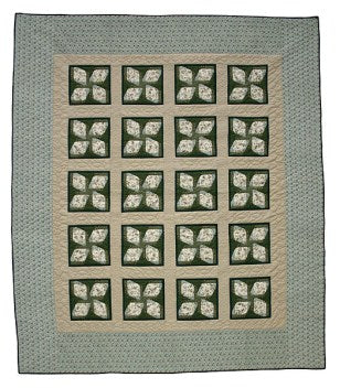 Cleos Block Patchwork Amish Quilt 96x112