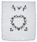 Ring of Roses Applique Amish Quilt 93x106