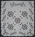 Spring Flower Applique Amish Quilt 96x110