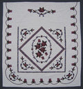 Country Rose Applique Amish Quilt 97x109
