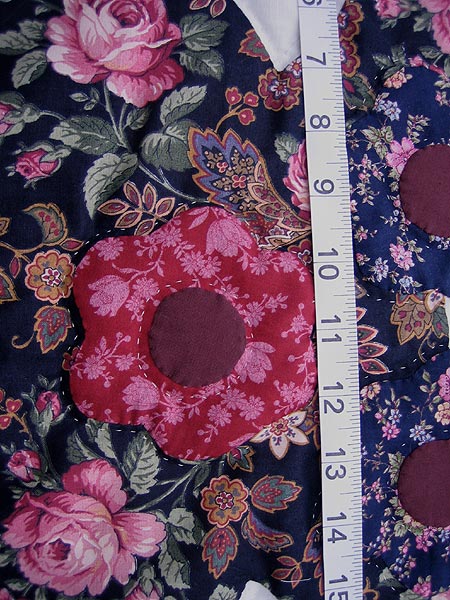 Vase of Flowers Applique Amish Quilt 94x105