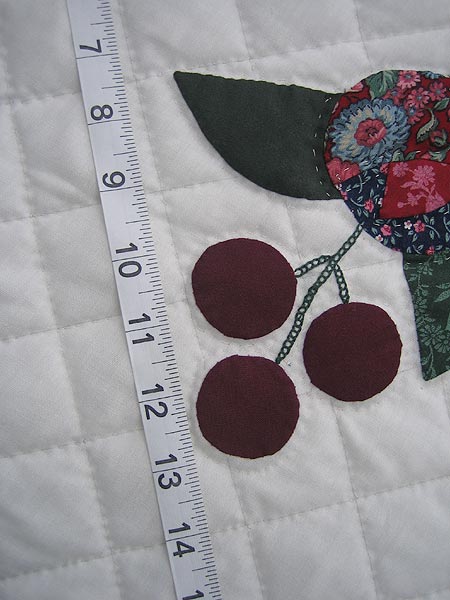 Vase of Flowers Applique Amish Quilt 94x105