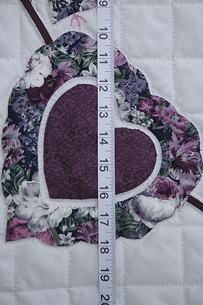 Heart of Roses Applique Amish Quilt 94x105