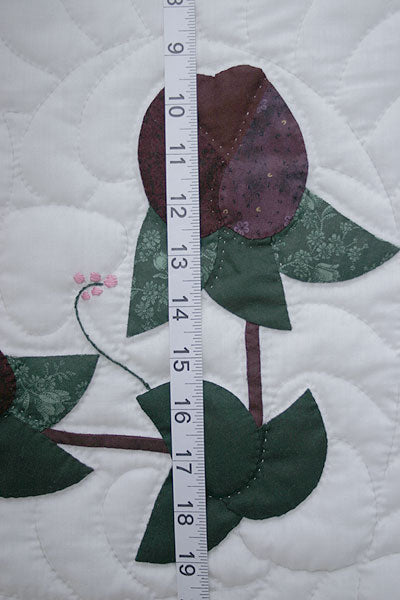 Heart of Roses Applique Amish Quilt 94x105