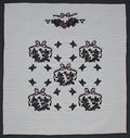 Mini Country Roses Applique Amish Quilt 98x109
