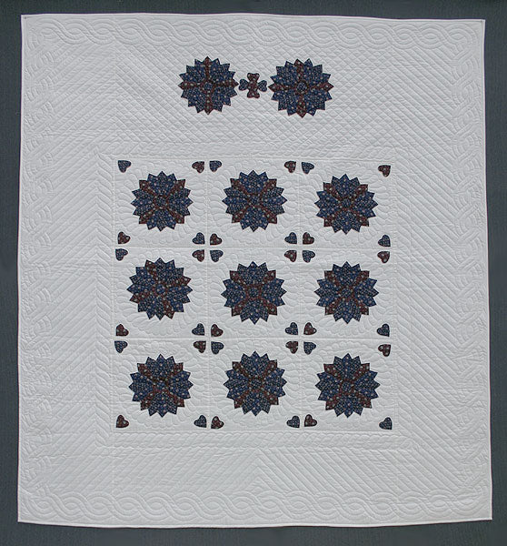 Dresden Plate Amish Quilt 96x106