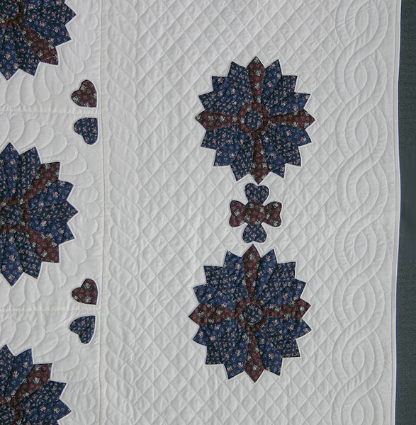 Dresden Plate Amish Quilt 96x106
