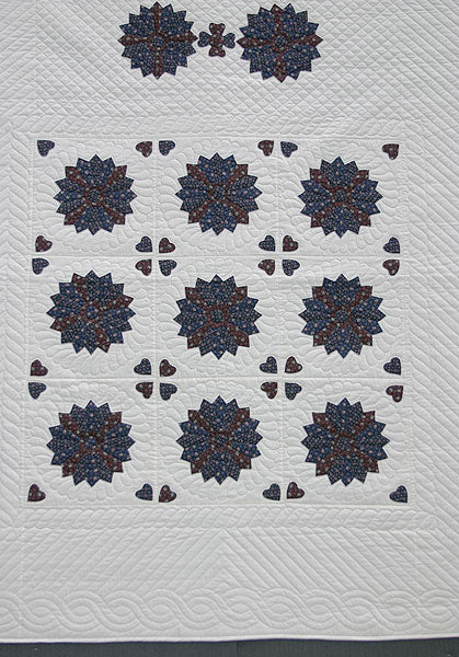 Dresden Plate Amish Quilt 96x106