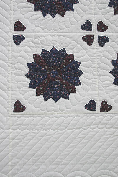 Dresden Plate Amish Quilt 96x106