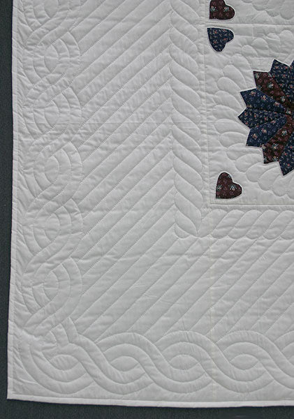 Dresden Plate Amish Quilt 96x106