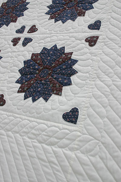 Dresden Plate Amish Quilt 96x106