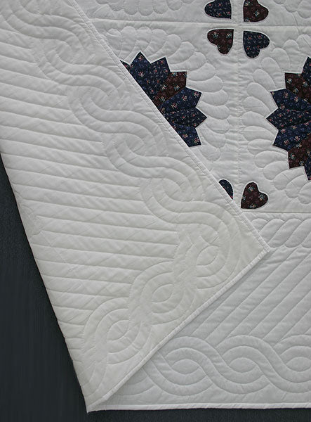 Dresden Plate Amish Quilt 96x106