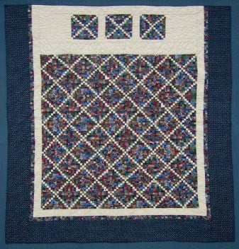 Postage Stamp Patchwork Amish Quilt 105x111