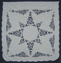 Flower Star Applique Amish Quilt 106x113